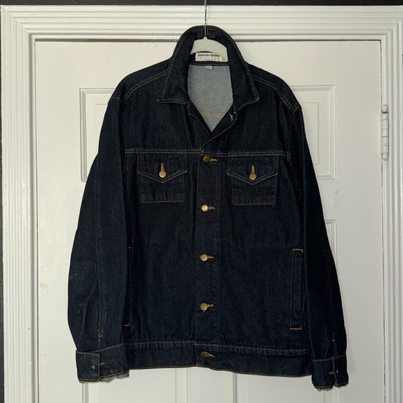 Men’s Vintage American Apparel Denim Jack - Dark Blue - Size Medium - Picture 1 of 4